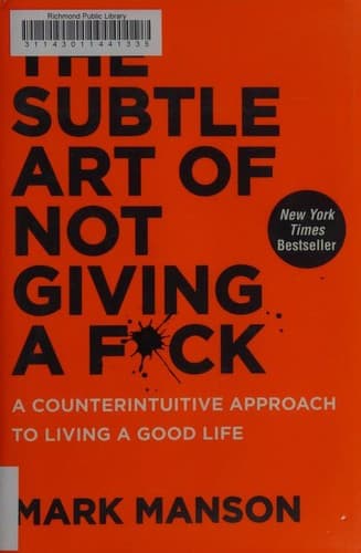 The Subtle Art of Not Giving a F*ck book cover